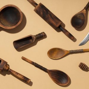 wooden kitchen gadgets